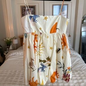 Zara Boho graphic bubble dress